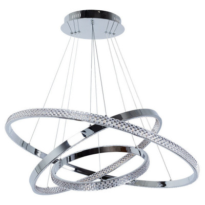 Arte Lamp ORIONE, Люстра, цвет арматуры - ХРОМ, цвет плафона/декора - ПРОЗРАЧНЫЙ, 1х160W LED, A2182SP-160CC