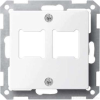 SM Накладка для 2-х разъёмов LexCom 2хRJ11/RJ45, активно-бел. SM Накладка для 2-х разъёмов LexCom 2хRJ11/RJ45, активно-бел.