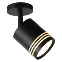 ST LUCE ST101.412.05 Светильник потолочный Черный LED 1*5W 3000K 390Lm Ra>80 120° D68xH140 170-240V