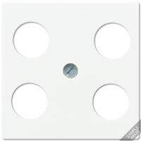 Крышка для SAT-TV-розетки с 4-мя гнездами; слоновая кость, A561-4SAT1 Крышка для SAT-TV-розетки с 4-мя гнездами; слоновая кость, A561-4SAT1