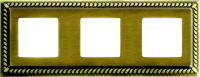 FD01233PB Fede Sevilla Рамка 3-ная, Bright Patina