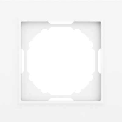 Donel A07 Wave глянцевый белый рамка 1-я, серия DB, DEW21103