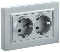 BRITE Роз. 2-я с з/к/ш 16А в сб. РСш12-3-БрС сталь IEK, BR-R24-16-K46-F