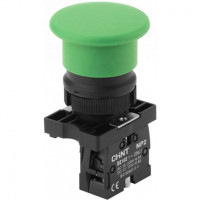 Chint Кнопка управления "Грибок" ?40мм самовозв. NP2-BC32 без подсветки зеленая 1НЗ, IP40 (R), 573972 Chint Кнопка управления "Грибок" ?40мм самовозв. NP2-BC32 без подсветки зеленая 1НЗ, IP40 (R), 573972