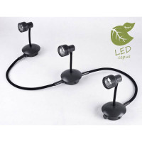 LUSSOLE BAY SHORE Трековый светильник, цвет основания - черный, плафон - металл (цвет - черный), 3x5,5W GU10, GRLSP-9821-03 LUSSOLE BAY SHORE Трековый светильник, цвет основания - черный, плафон - металл (цвет - черный), 3x5,5W GU10, GRLSP-9821-03