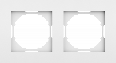 Donel A07 матовый белый рамка 2-я, серия DB, DE21233