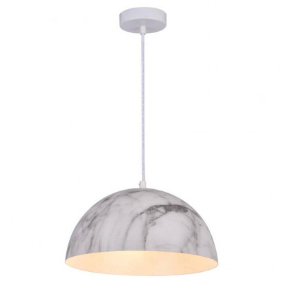 LUSSOLE CALDWELL Подвесной светильник, цвет основания - белый, плафон - металл (цвет - серый), 3x40W E14, LSP-0179