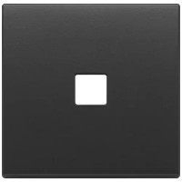 Vimar Накладка плоская, 2 модуля на 1 кнопку, Flat, антрацит, 22682.1.03