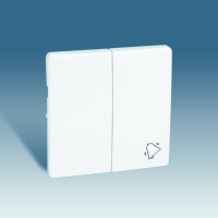 Simon S82,82N Клавиша 2-ная  с пиктограммой "звонок" для 75301-39, шампань, 82027-34