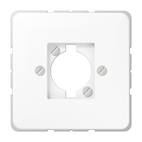 Крышка штепсельного разъема для громкоговорителя и несущее шасси для штекера; белая, CD568-1WW
