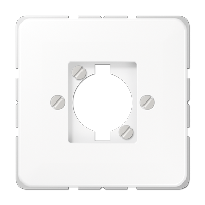 Крышка штепсельного разъема для громкоговорителя и несущее шасси для штекера; белая, CD568-1WW