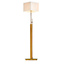 LUSSOLE MONTONE Торшер, цвет основания - хром, плафон - ткань (цвет - белый), 1x10W E27, GRLSF-2505-01