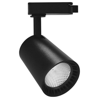 Светильник трековый светодиодный на шинопровод 12W, 1080 Lm, 4000К, 35 градусов, черный, AL100, Feron 29643