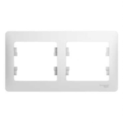 Glossa Рамка 2-ная, горизонтальная, бел.