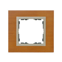 Simon S82N Рамка 1-ная, дуб - шампань (дерево), 82917-66