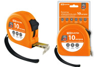Рулетка, длина 10 м, стальная лента, ширина 25 мм, прорезиненное покрытие, магнит, "Рубин" TDM Electric, SQ1018-0108