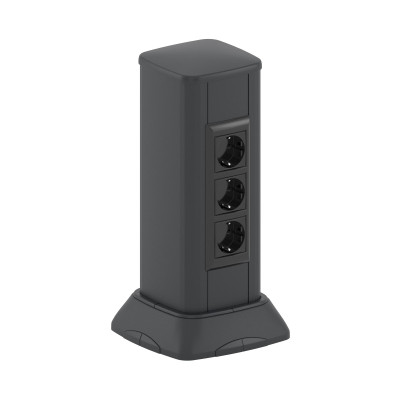 ДКС Миниколонна алюминиевая, 0.35м, цвет чёрный, 19533