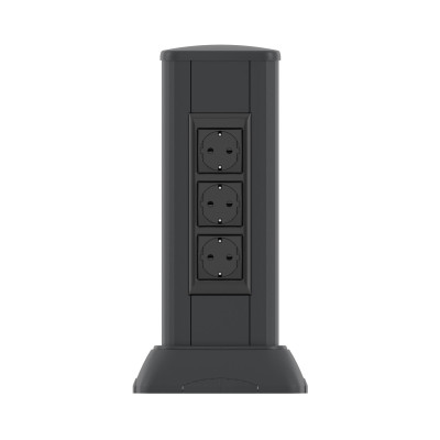 ДКС Миниколонна алюминиевая, 0.35м, цвет чёрный, 19533