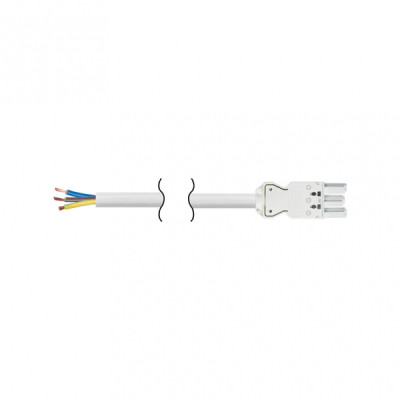 Simon Connect Белый Кабель 2м 3x2,5мм, разъёмы Quick Connection "мама - free-end" 2P+E, CR4020-9