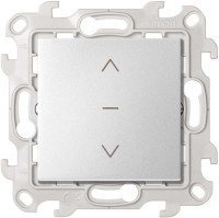 Simon Выключатель жалюзи 3-позиционный 10A 250В~ цвета алюминий S24 Harmonie, 2420333-033