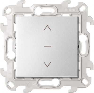 Simon Выключатель жалюзи 3-позиционный 10A 250В~ цвета алюминий S24 Harmonie, 2420333-033