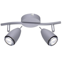 Arte Lamp REGISTA, Светильник настенный, цвет арматуры - Серый, цвет плафона/декора - СЕРЫЙ, 2х50W GU10, A1966AP-2GY