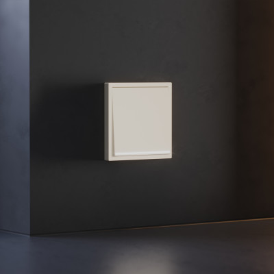 Клавиша для выключателя/переключателя одноклавишного с подсветкой, S70 (хлопок), VLS000213