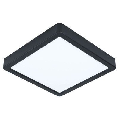 99256 Светодиод. накладной светильник FUEVA 5, 17W (LED), 210х210, H28, 2100lm, 4000K, сталь, черн