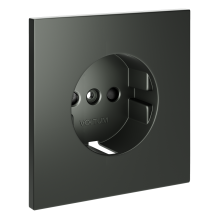 Накладка для розетки с заземлением и защитными шторками, S70 (титан), VLS000706