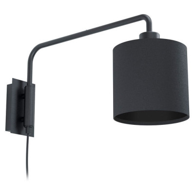 99348 Бра STAITI 1, 1х40W (E27), L160, А500, H240, сталь, черный/текстиль, черный