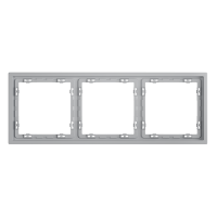 Рамка пластиковая VOLTUM S70 на 3 поста, (серый), VLS100316