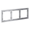 Рамка пластиковая VOLTUM S70 на 3 поста, (серый), VLS100316