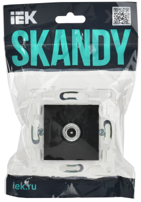 SKANDY Роз. TV проходная SK-A17Bl черн. IEK, SK-A10-P-K02