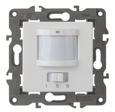 ЭРА 14-4103-01 Elegance Белый Датчик движения 2-проводной, 180-240В, 200Вт