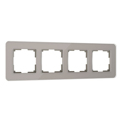 Werkel W0042417/ Рамка на 4 поста Elite (дымчатый, стекло), a057877