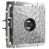 Werkel W1283006/ ТВ-розетка оконечная (hammer серебряный), a052091