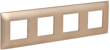 SKANDY Рамка 4-мест. SK-F04Sa песоч. IEK, SK-M42-K98