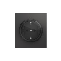 Розетка STRONG 1-ая с/з с/у, со шторками и крышкой 16А графит KRANZ, KR-78-0702-6 Розетка STRONG 1-ая с/з с/у, со шторками и крышкой 16А графит KRANZ, KR-78-0702-6