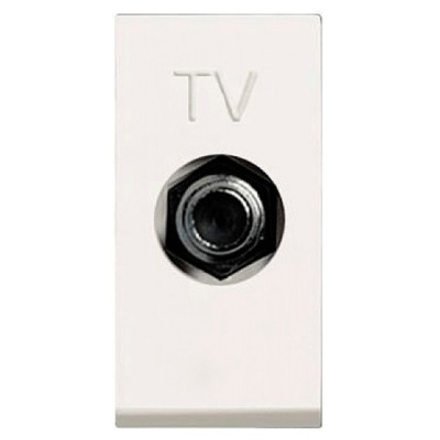 N2150 BL - Розетка TV одиночная (единственная/простая), серия Zenit, цвет альпийский белый - 2CLA215000N1101