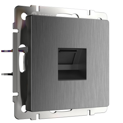 Werkel W1181004/ Розетка Ethernet RJ-45 (графит рифленый), a050748