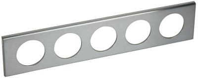 Legrand Рамка - Программа Celiane - материалы - 5 постов - фактурная сталь, 069110