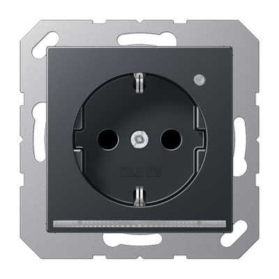 SCHUKO-розетка с LED подсветкой, A1520-OANMLNW