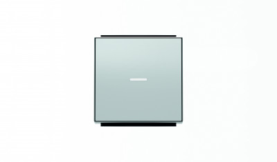 ABB SKY Серебристый алюминий Клавиша для 1-клавишных выключателей/переключателей/кнопок с линзой подсветки