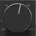 8540.9 NS - Накладка для терморегулятора 8140.9, серия SKY, цвет чёрный бархат - 2CLA854090A1501