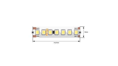 Лента светодиодная ПРО 2835 168LED/м 17.3Вт/м тепл. бел. 24В IP20 (уп.5м) SWG PRO 00-00003490