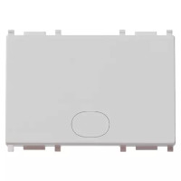 Vimar Клавиша на 3 модуля с индикатором "диск", серебро, 14023.G.SL