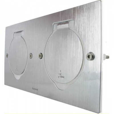 люк в пол ip44, нержавеющая сталь, 2х2модуля