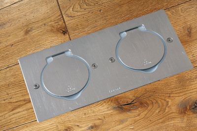 люк в пол ip44, нержавеющая сталь, 2х2модуля