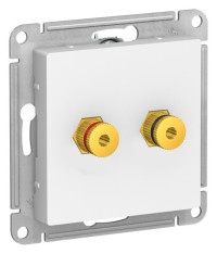 ATN001387 - ATLASDESIGN АУДИОРОЗЕТКА двойная, ЛОТОС, Systeme Electric