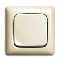 ABB Выключатель 1-клавишный, цвет - слоновая кость, серия Busch-Duro 2000 - Linear